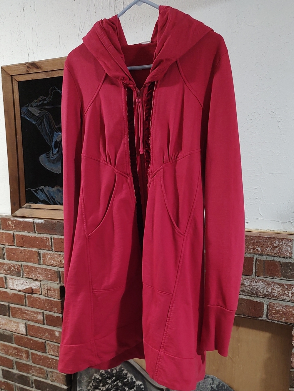 Womens Front Zip Hooded Sweatshirt